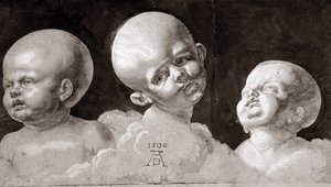 Tři hlavy dětí, 1506 od Albrecht Dürer