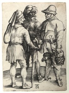Tři vesničané v rozhovoru, kolem roku 1497 od Albrecht Dürer