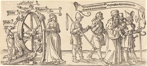 Čas a liška točí kolo štěstí s lidmi všech úrovní doprava od Albrecht Dürer