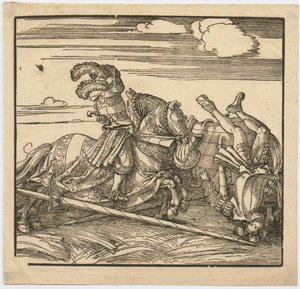turnaj, c. 1516 od Albrecht Dürer