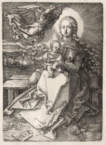 Panna korunovaná andělem od Albrecht Dürer