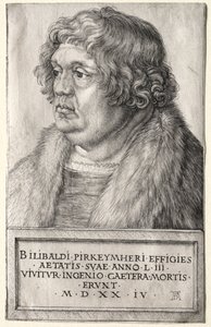 Willibald Pirkheimer, 1524. od Albrecht Dürer