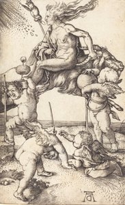 Čarodějnice na koze, c. 15001501. od Albrecht Dürer