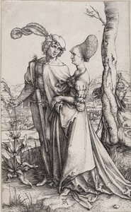 Mladý pár ohrožený smrtí Promenáda od Albrecht Dürer