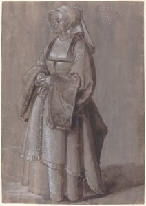Mladá žena v nizozemských šatech od Albrecht Dürer