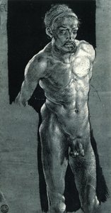 autoportrét v aktu od Albrecht Dürer