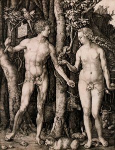 Adam a Eva od Albrecht Dürer