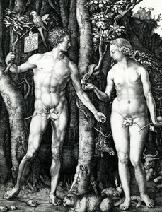 Adam a Eva od Albrecht Dürer