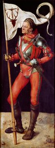Oltářní obraz Paumgartner: „Svatý Eustachius““ Obraz Albrechta Durera (1471-1528) 1504 cca. Slunce. 157x61 cm Mnichov, Alte Pinakothek od Albrecht Dürer