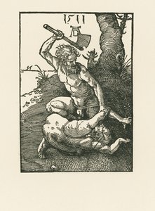 Kain zabije Ábela od Albrecht Dürer or Duerer