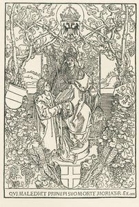 Keltové představují císaři Maxmiliánovi své dílo, vytištěno pro Sodalitas Celtica, Norimberk od Albrecht Dürer or Duerer