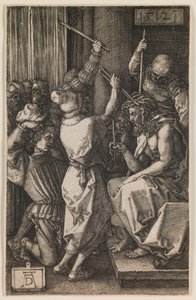 Kristus korunovaný trním, ze série "Malé pašije" od Albrecht Dürer or Duerer