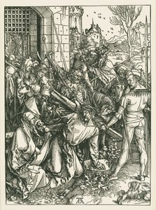 Kristus nesoucí kříž, asi 1498-99 (dřevoryt) od Albrecht Dürer or Duerer
