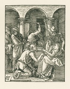 Kristus korunovaný trním, asi 1509 (dřevoryt) od Albrecht Dürer or Duerer