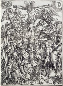 Kristus na kříži (Velké utrpení) (rytina) od Albrecht Dürer