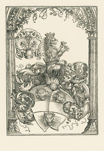 Erb Jacoba de Bannissis, asi 1515 (dřevoryt) od Albrecht Dürer or Duerer