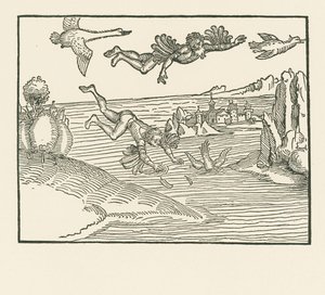 Daidalos a Ikarus od Albrecht Dürer or Duerer