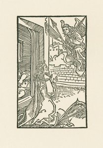 David se modlí. Ilustrace k Diurnale s m chorum ecclesie Basilien. Vytiskl Johann Bergmann, Basilej od Albrecht Dürer or Duerer