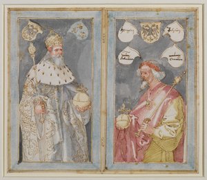 Císaři Karel Veliký a Zikmund, 1507 - 1510 cca od Albrecht Dürer