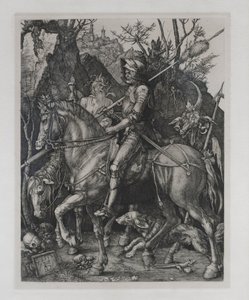 Rytíř, smrt a ďábel od Albrecht Dürer or Duerer