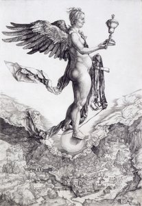 Nemesis (The Great Fortune) (rytina) (viz také 73790) od Albrecht Dürer