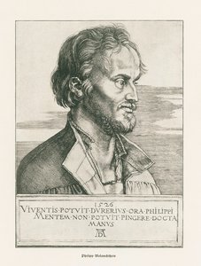 Philipp Melanchthon. 1526 (rytina) od Albrecht Dürer or Duerer