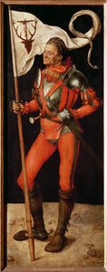 Pravé křídlo Paumgartner-Altar: Eustacha (malba na lipovém dřevě). od Albrecht Dürer or Duerer