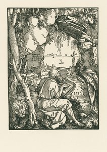 Svatý Jeroným v jeskyni od Albrecht Dürer or Duerer