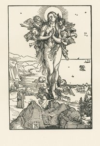Svatá Máří Magdaléna v extázi, asi 1504-05 (dřevoryt) od Albrecht Dürer or Duerer