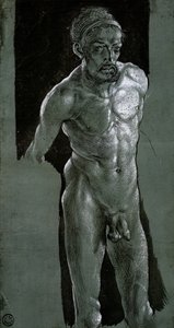 Autoportrét, cca 1503 (inkoust na papíře) od Albrecht Dürer