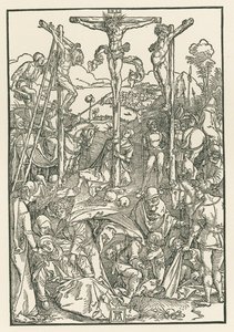 Malá kalvárie, asi 1503-04 (dřevoryt) od Albrecht Dürer or Duerer