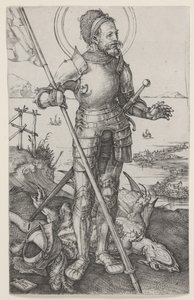 Svatý Jiří pěšky od Albrecht Dürer