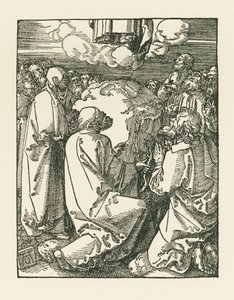 Nanebevstoupení Páně, asi 1510 (dřevoryt) od Albrecht Dürer or Duerer
