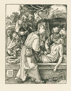 Pohřbívání, asi 1509-10 (dřevoryt) od Albrecht Dürer or Duerer