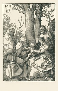Svatá rodina s Joachimem a Annou pod stromem od Albrecht Dürer or Duerer