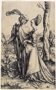 Promenáda, c. 1496 od Albrecht Dürer