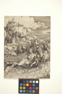 Mořská příšera (Meerwunder) (rytina na položený papír) od Albrecht Dürer
