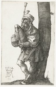 Säkkipillin soittaja od Albrecht Dürer or Duerer
