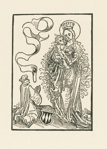 Panna Maria uctívaná Albrechtem von Bonstetten od Albrecht Dürer or Duerer