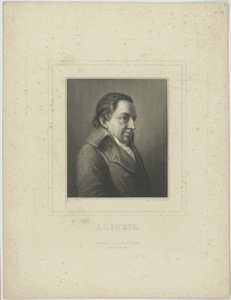 Portrét Johanna Gottlieba Fichteho 1762-1814. od Albrecht Fürchtegott Schultheiss
