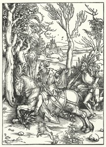 Rytíř a Landsknecht od Albrecht Dürer