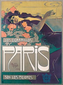 Plakát Cigarrillos Paris od Alearda Villa
