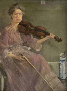 Umělcova žena, 20. století (olej na plátně)