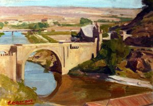 Alcantara Bridge Toledo od Alejandro Cabeza