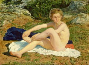 A Naked Boy, studie pro ‚Zjevení Krista před lidmi‘, 1840-50