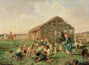 Odpočinek při senoseči, 1861