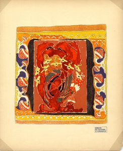 Design for a Carpet Publisher M. K. Tenisheva a S. I. Mamontov, 1900 od Aleksandr Jakovlevic Golovin