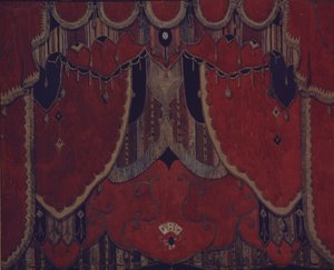 Návrh hlavní opony pro divadelní hru Maškaráda M. Lermontova, 1917 od Aleksandr Jakovlevic Golovin