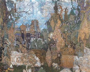 Scénografie pro Kaščejovo království od Aleksandr Jakovlevic Golovin