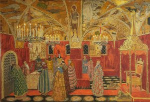 Scénický návrh k opeře Boris Godunov M. Musorgského, 1911 od Aleksandr Jakovlevic Golovin